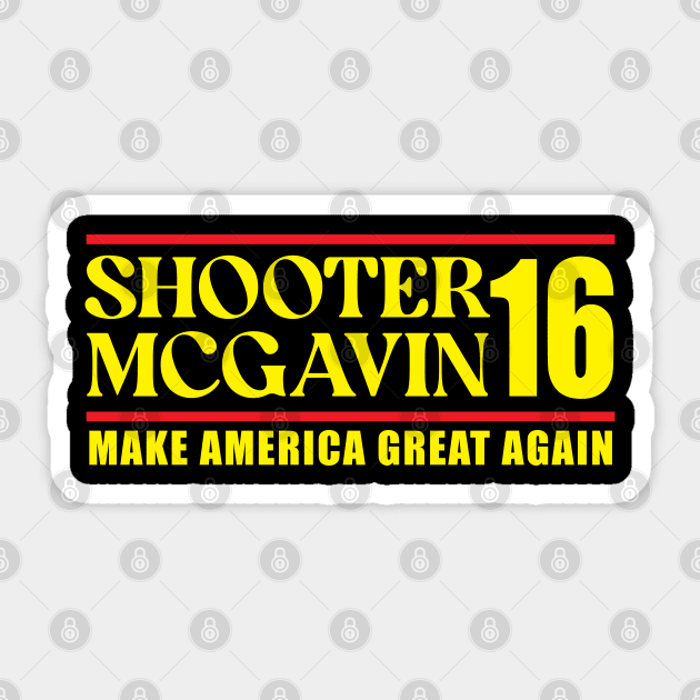 Shooter McGavin // Make America Great Again Sticker by Trendsdk